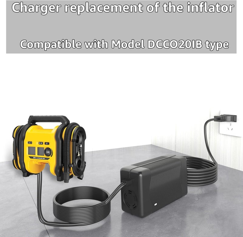 Norward 13.8V Charger N557514 for DeWalt DCC020IB Inflator Power Supply. Replacement for DeWalt 20V Inflator Cordless Tire Inflator Air Compressor Charger - Image 4